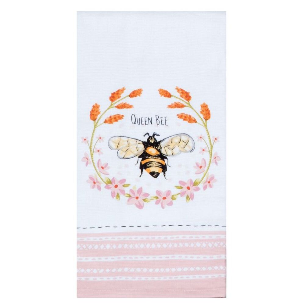 Bee Inspired Queen Bee Dual Purpose Terry Kitchen Dish Towel